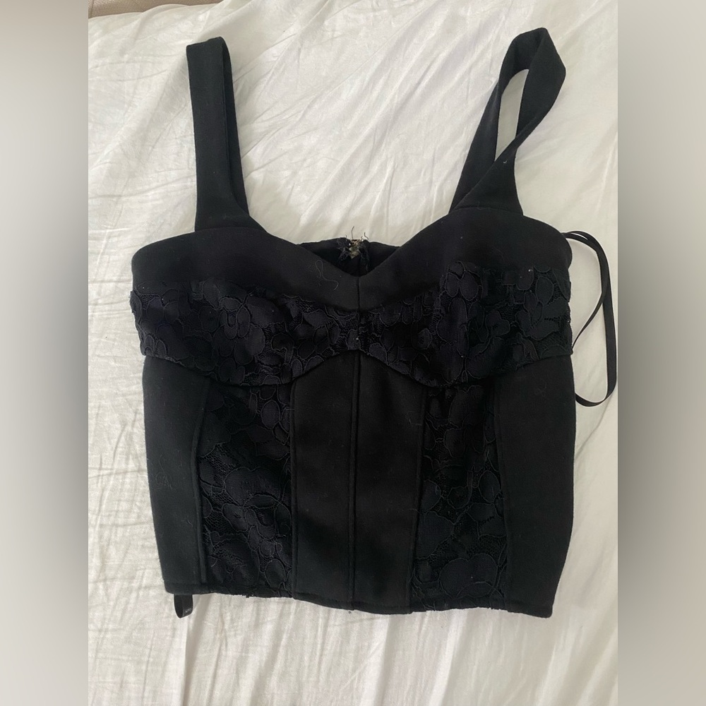 Zip Up Corset(ish) Top